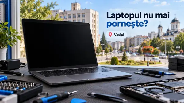 Laptopul nu mai pornește deloc? Ce se întâmplă de fapt și unde pot trimite vasluienii aparatul
